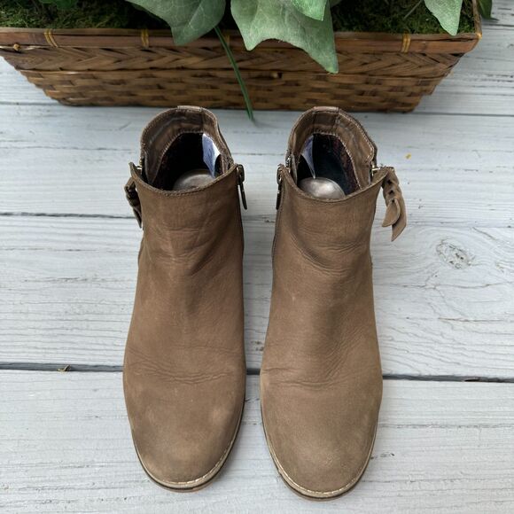 Blondo Dark Taupe Waterproof Liam Boots Comfortable Leather Chelsea Ankle Bootie - Picture 6 of 8